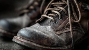 Radne cipele u krupnom planu