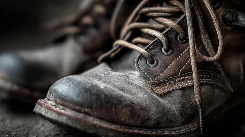 Radne cipele u krupnom planu