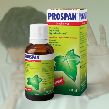 Pakovanje i bočica Prospan sirupa za kašalj